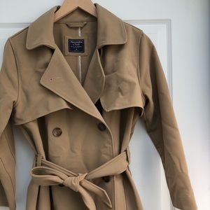 abercrombie drapey trench